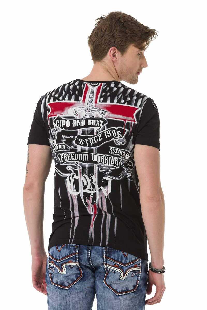 CT673 Camiseta para hombres  con gran impronta