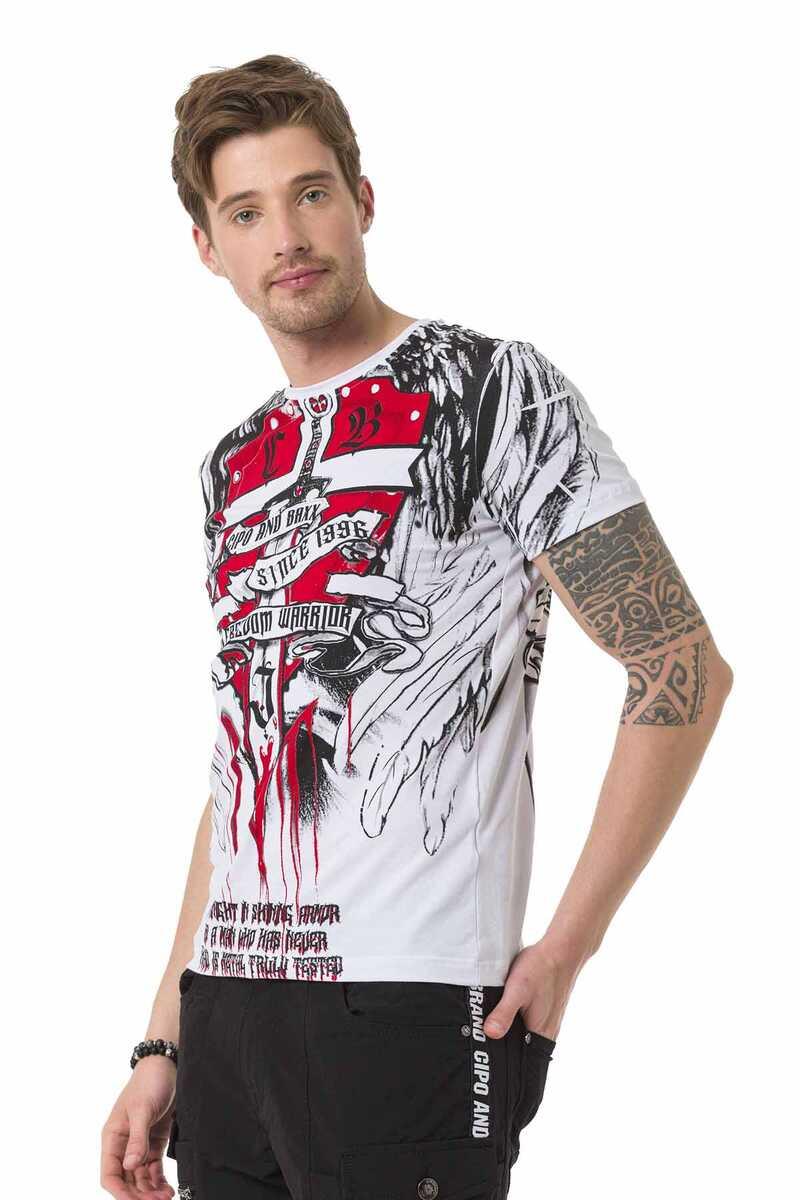 CT673 Camiseta para hombres  con gran impronta