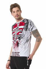 CT673 Camiseta para hombres  con gran impronta