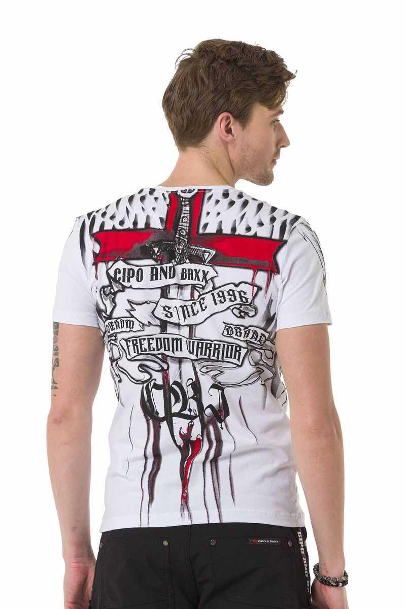 CT673 Camiseta para hombres  con gran impronta