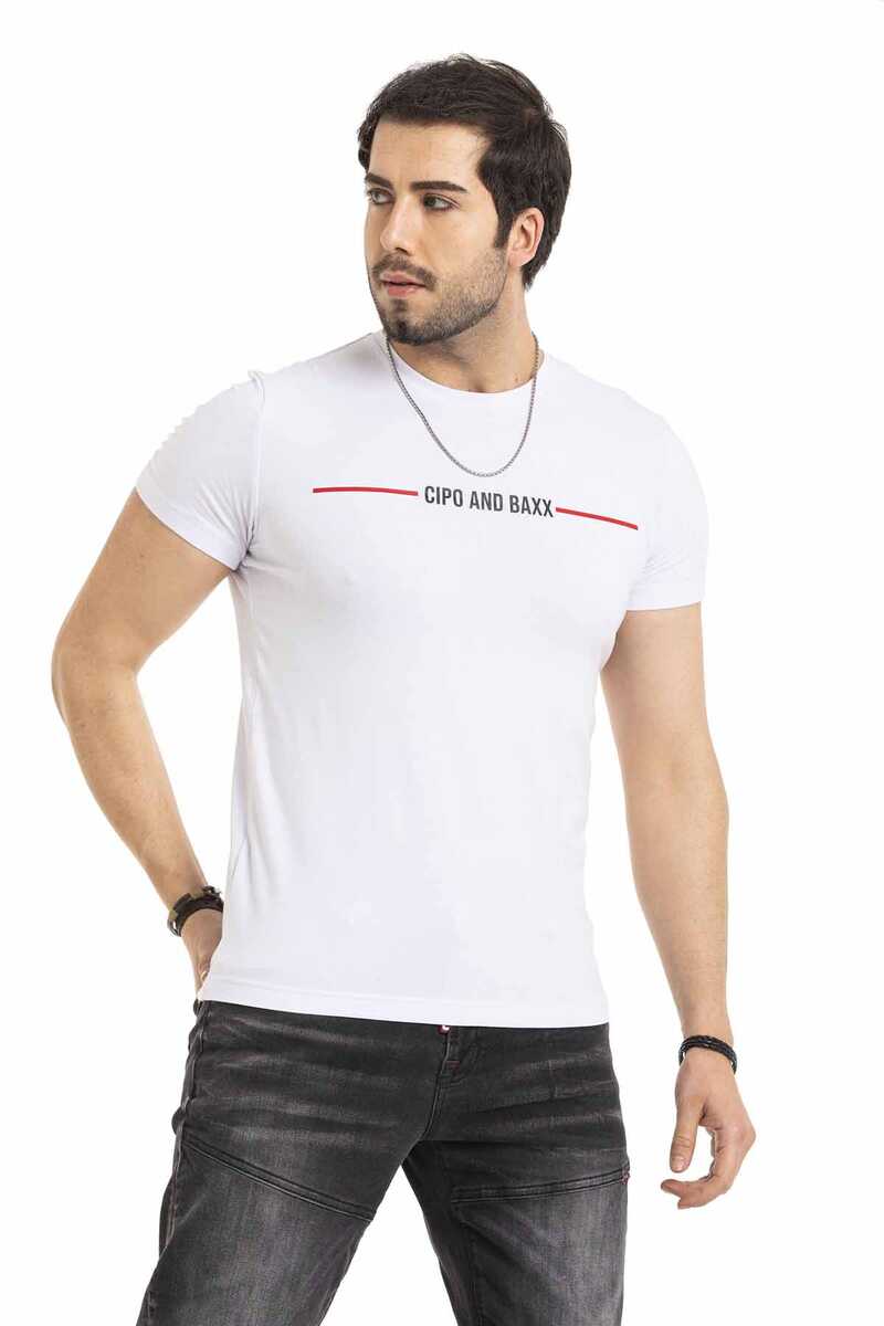 CT674 Herren T-Shirt mit coolem Markenprint