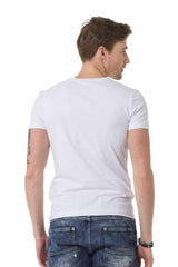 CT676 Camiseta para hombres  con un estampado frontal grande