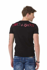 T-shirt masculin CT679 avec une grande impression avant