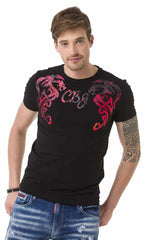 T-shirt masculin CT679 avec une grande impression avant