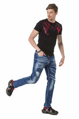 T-shirt masculin CT679 avec une grande impression avant