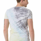 CT684 Heren T-shirt met batik Vintage Korte mouw Mode