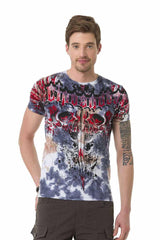 CT685 Camiseta para hombres  con estampado frontal fresco