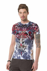 CT685 Camiseta para hombres  con estampado frontal fresco