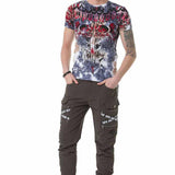 CT685 Camiseta para hombres  con estampado frontal fresco