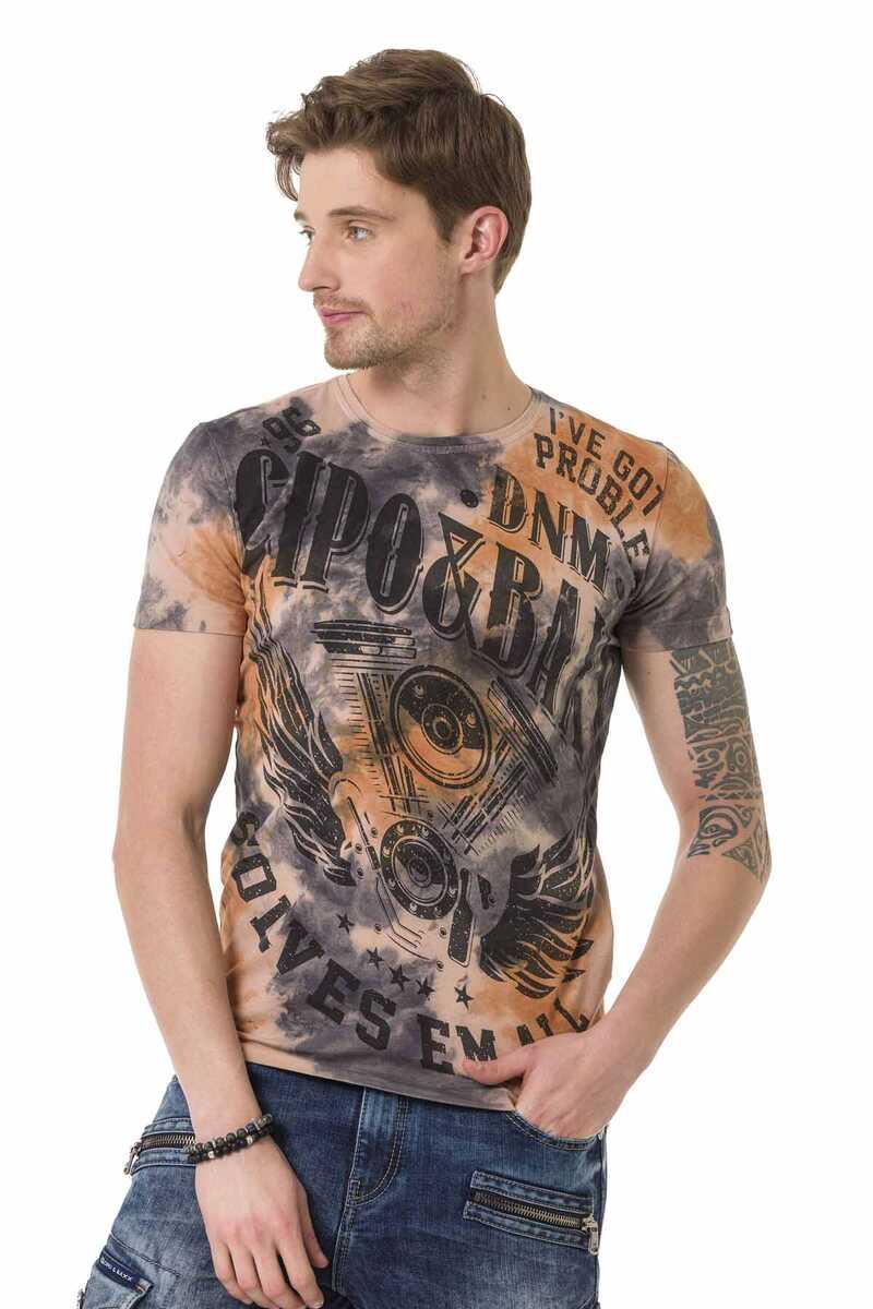 CT687 T-shirt da Uomo con Stampe