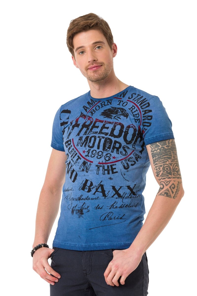 CT689 Camiseta para hombres  con gran impronta