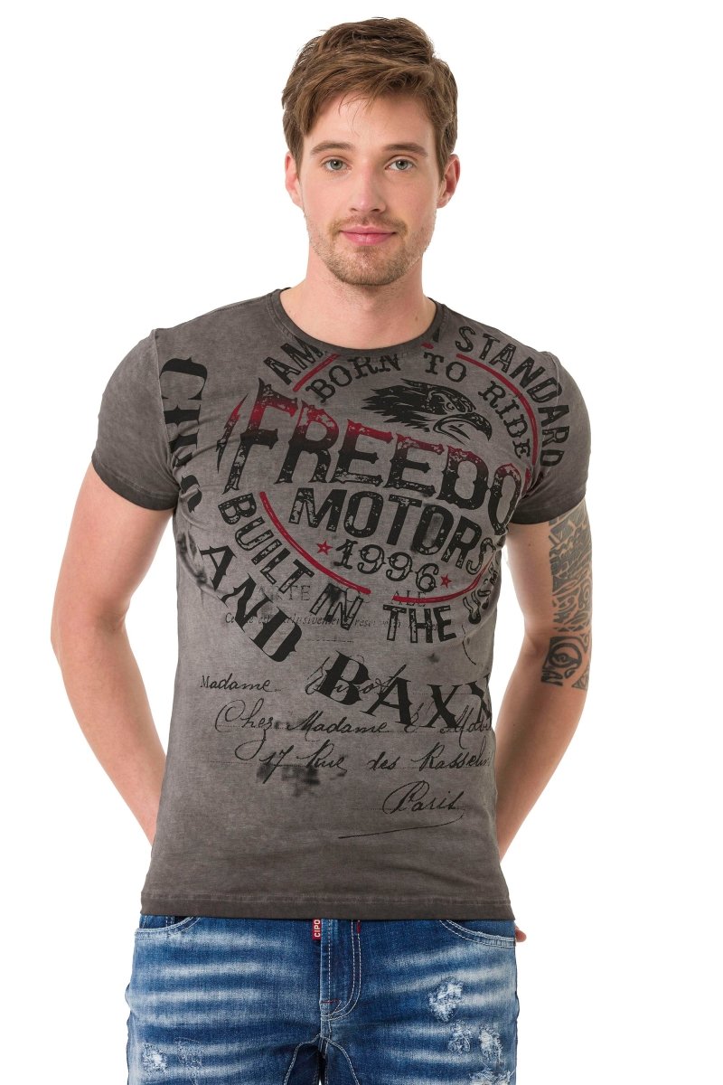 CT689 Camiseta para hombres  con gran impronta