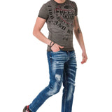 CT689 Herren T-Shirt mit großem Aufdruck