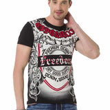 CT690 Camiseta  hombre con estampados fríos