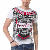 CT690 Camiseta  hombre con estampados fríos
