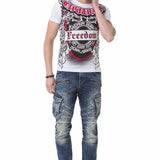 CT690 Camiseta  hombre con estampados fríos