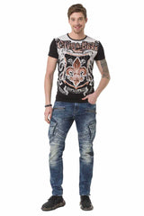 CT691 T-shirt voor heren met coole wapenafdrukken