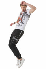 CT691 T-shirt voor heren met coole wapenafdrukken