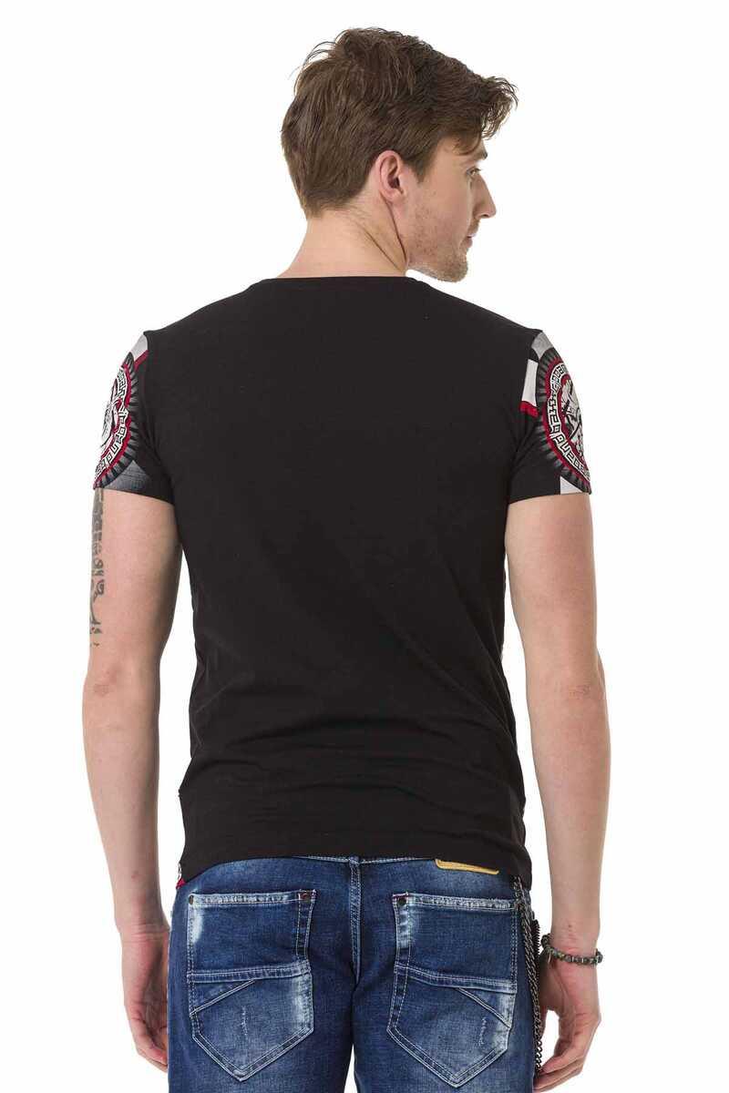 CT692 Heren T-shirt met een grote Frontprint