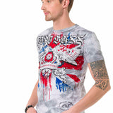 CT694 t-shirt męski z nadrukiem