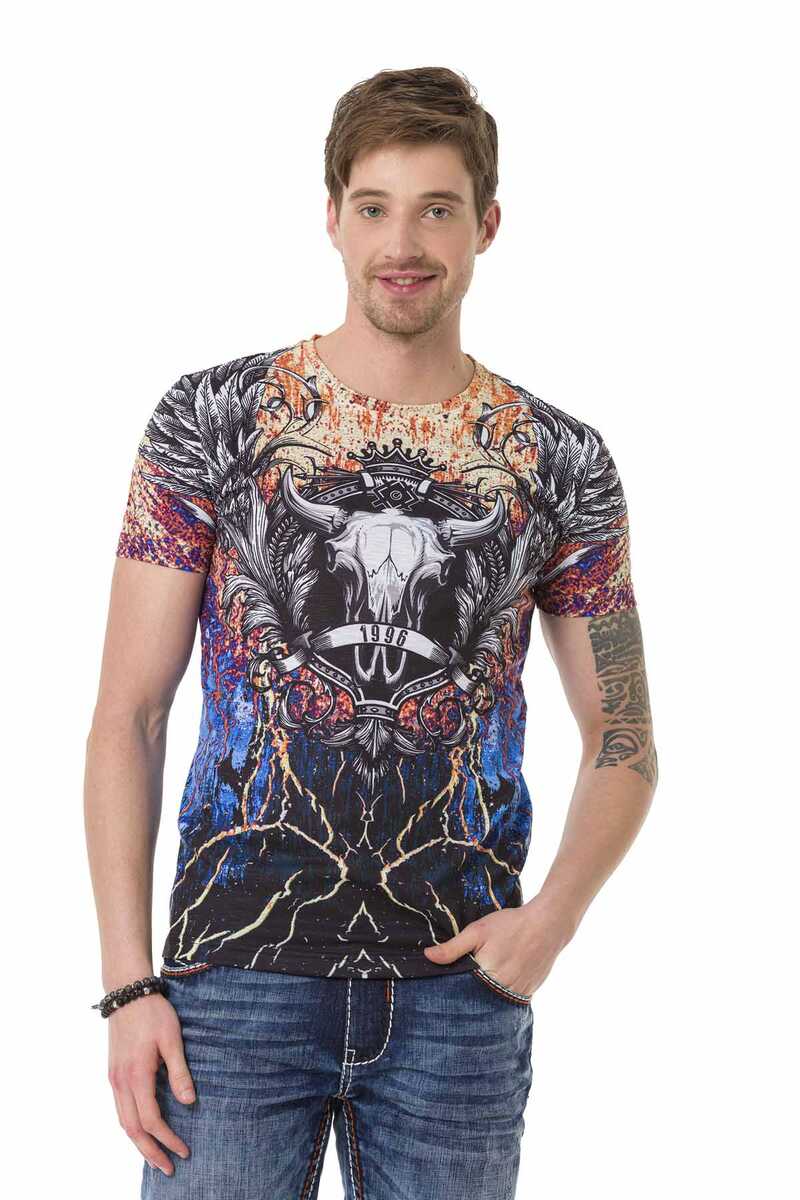 CT697 Camiseta para hombres  con fría redonda
