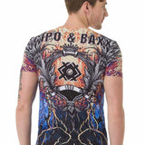 CT697 T-shirt homme avec col rond cool