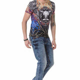 CT697 T-shirt homme avec col rond cool
