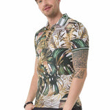 CT698 Polo masculin avec une imprimée florale