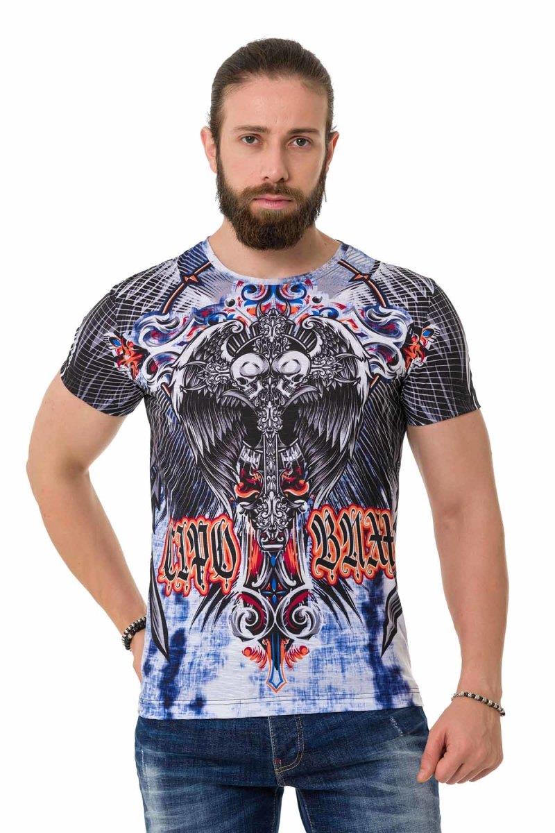 CT710 Camiseta para hombres  con impresión láser estampada