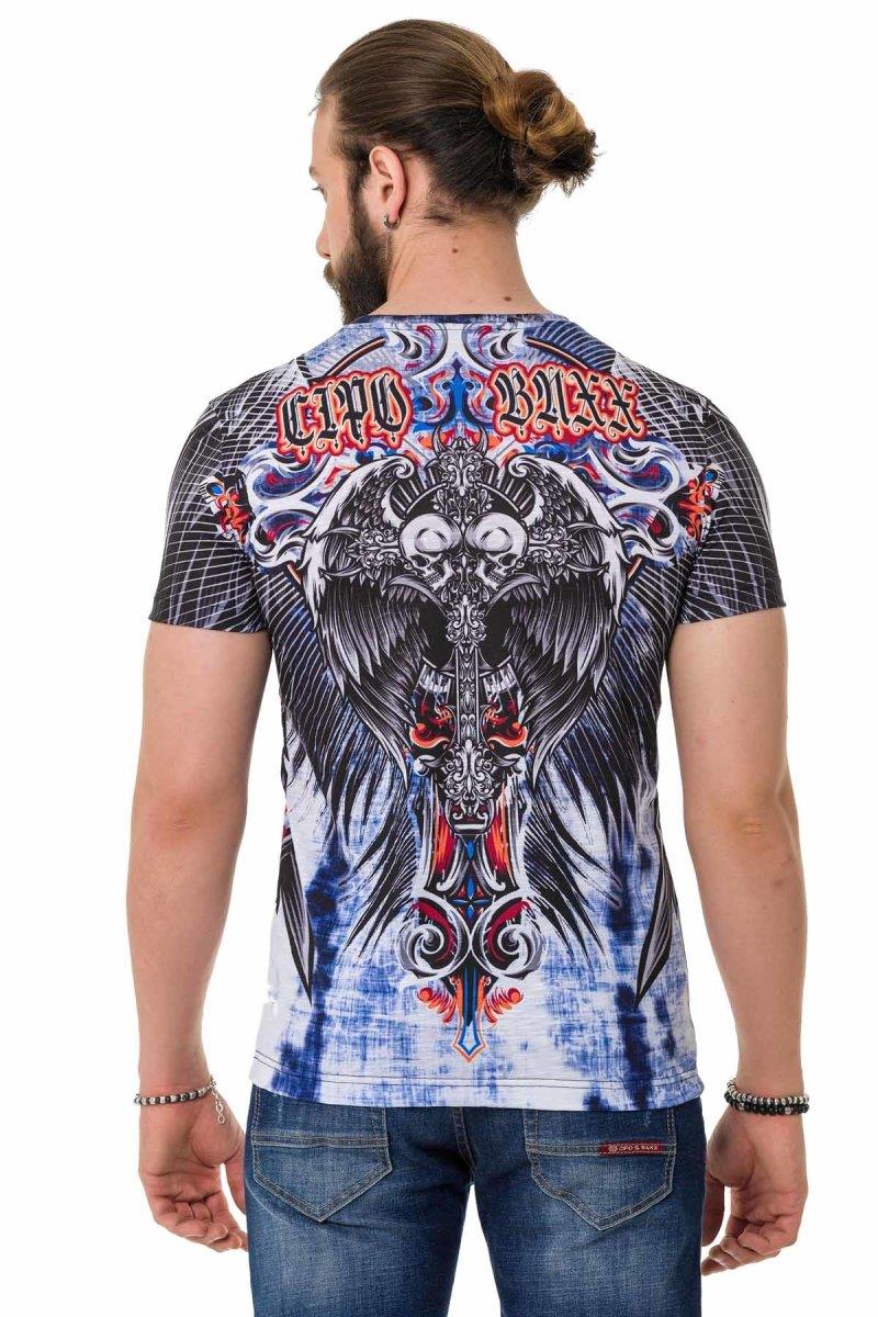 CT710 Camiseta para hombres  con impresión láser estampada