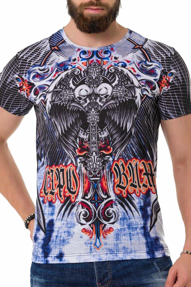 CT710 Camiseta para hombres  con impresión láser estampada