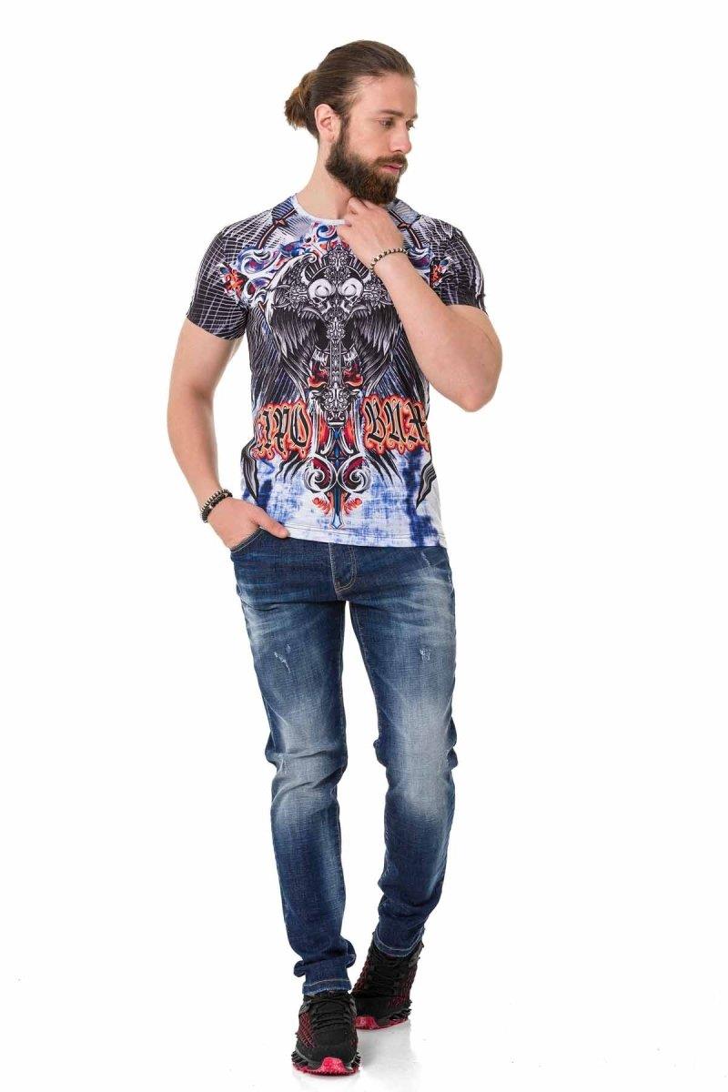 CT710 Camiseta para hombres  con impresión láser estampada