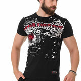 CT713 Men's t-shirt with shiny prints