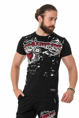 CT713  Camiseta Hombre con estampados brillantes