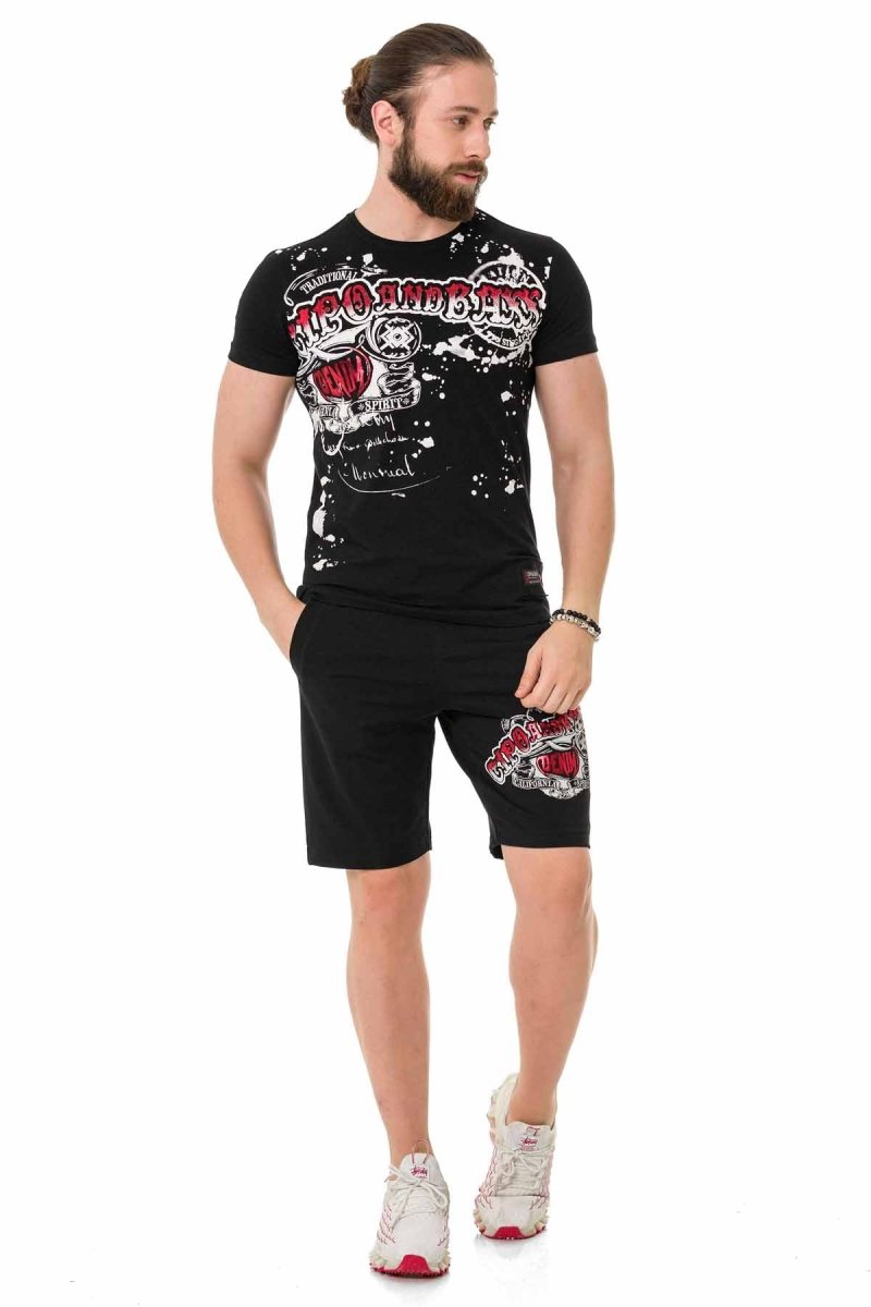 CT713  Camiseta Hombre con estampados brillantes