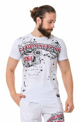 CT713  Camiseta Hombre con estampados brillantes