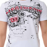 CT713 Men's t-shirt with shiny prints