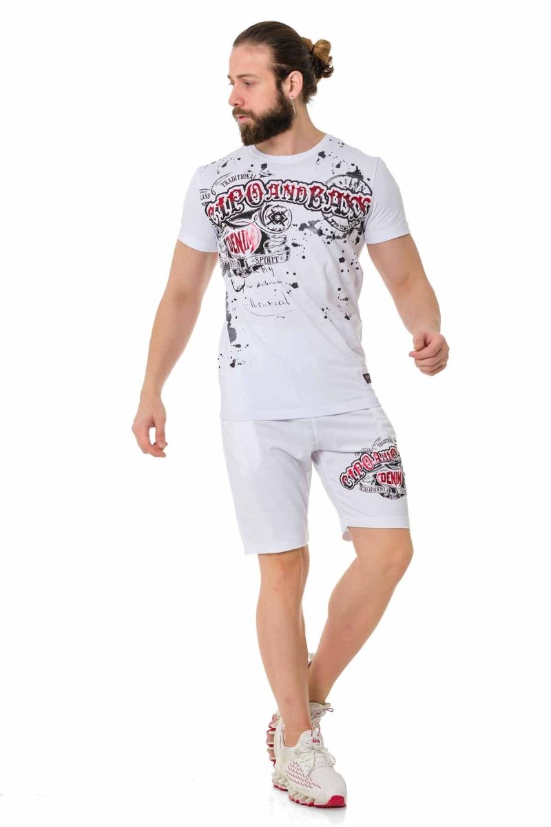CT713  Camiseta Hombre con estampados brillantes