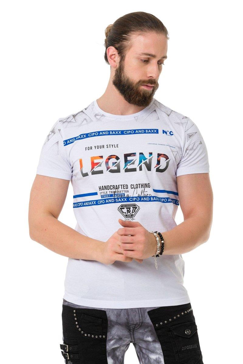 CT715 Camiseta para hombres con leyenda de estilo