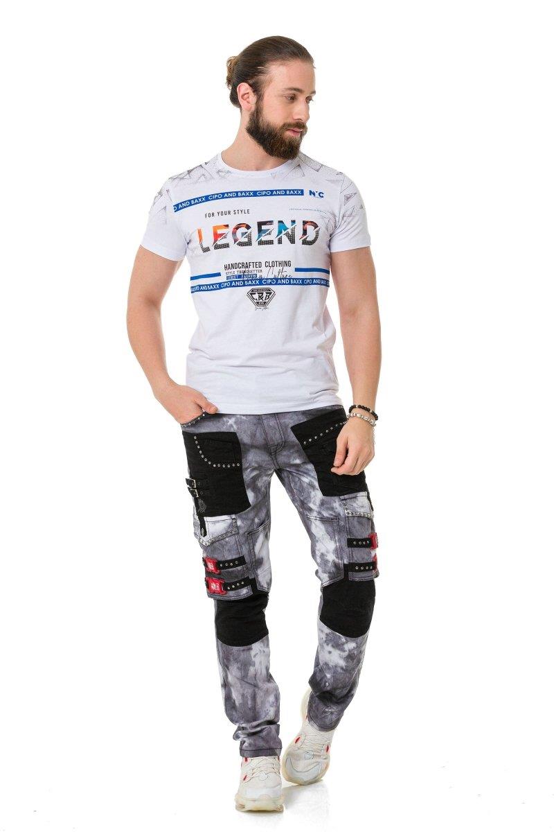 CT715 Camiseta para hombres con leyenda de estilo
