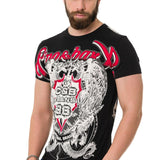 CT716 T-shirt avec motif d'ombre sur le devant et le dos