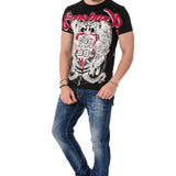 CT716 T-shirt avec motif d'ombre sur le devant et le dos