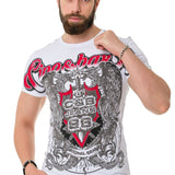 CT716 T-shirt avec motif d'ombre sur le devant et le dos
