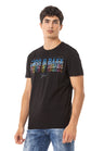 CT717 T-shirt homme avec impression chic sur la poitrine