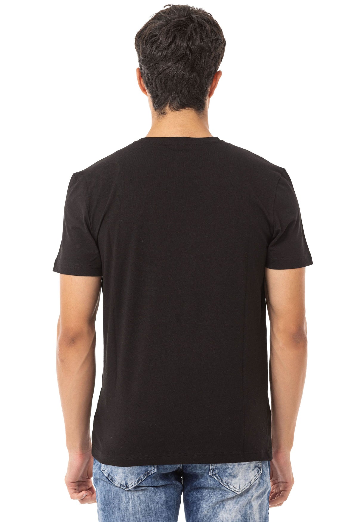 CT717 T-shirt homme avec impression chic sur la poitrine