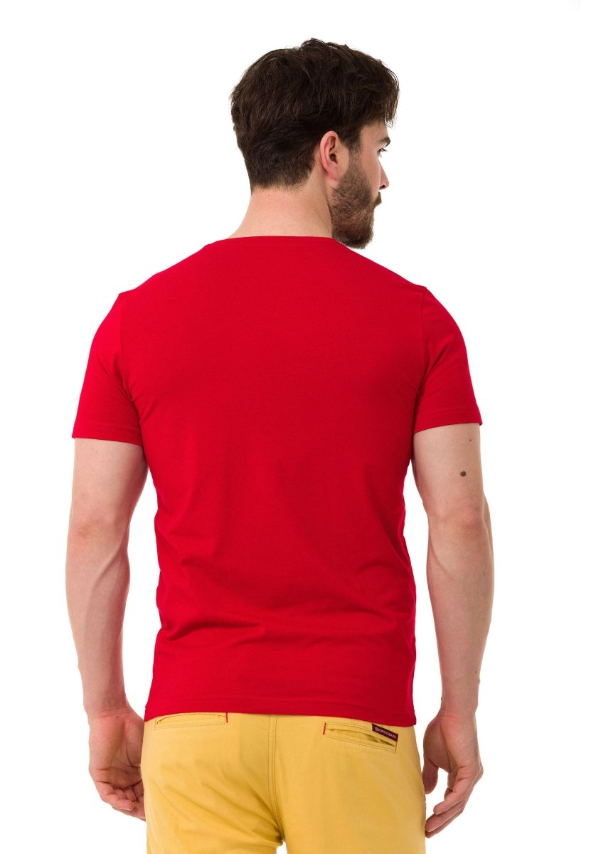 CT717 T-shirt homme avec impression chic sur la poitrine