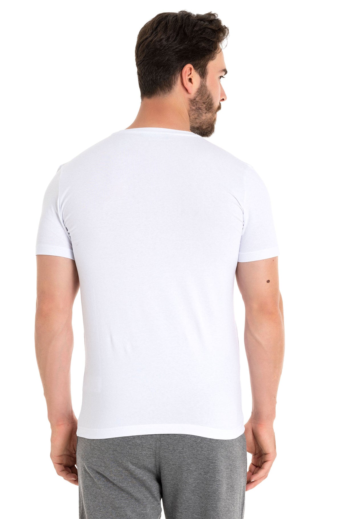 CT717 T-shirt homme avec impression chic sur la poitrine