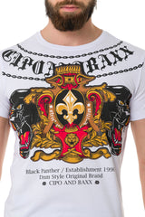 CT718  Camiseta Hombre con estampado de pantera