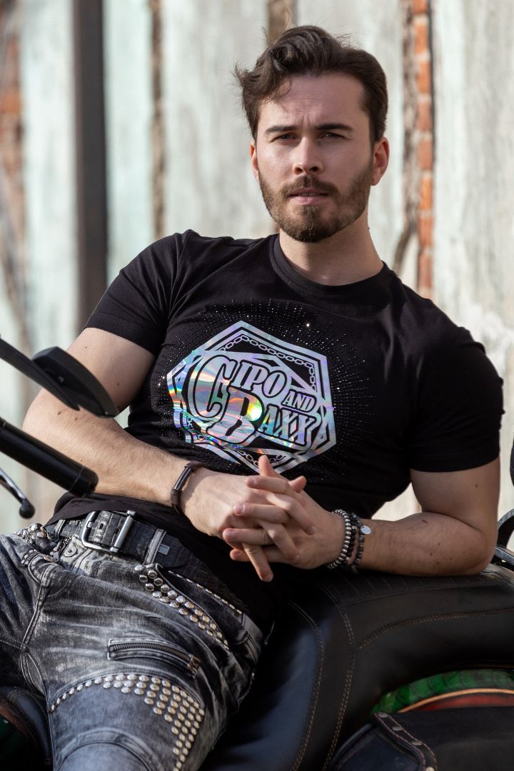 Camiseta CT720 Men con estampados de diseño de hologramas de moda