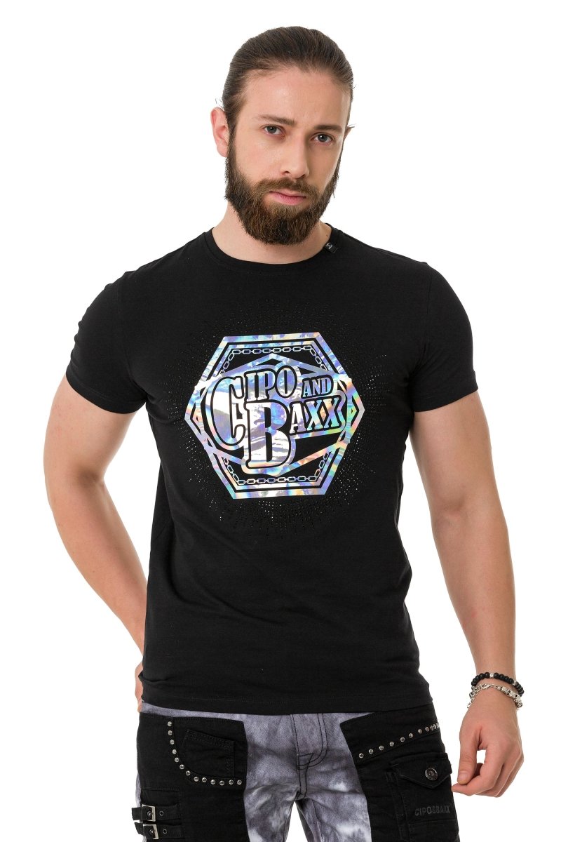 Camiseta CT720 Men con estampados de diseño de hologramas de moda